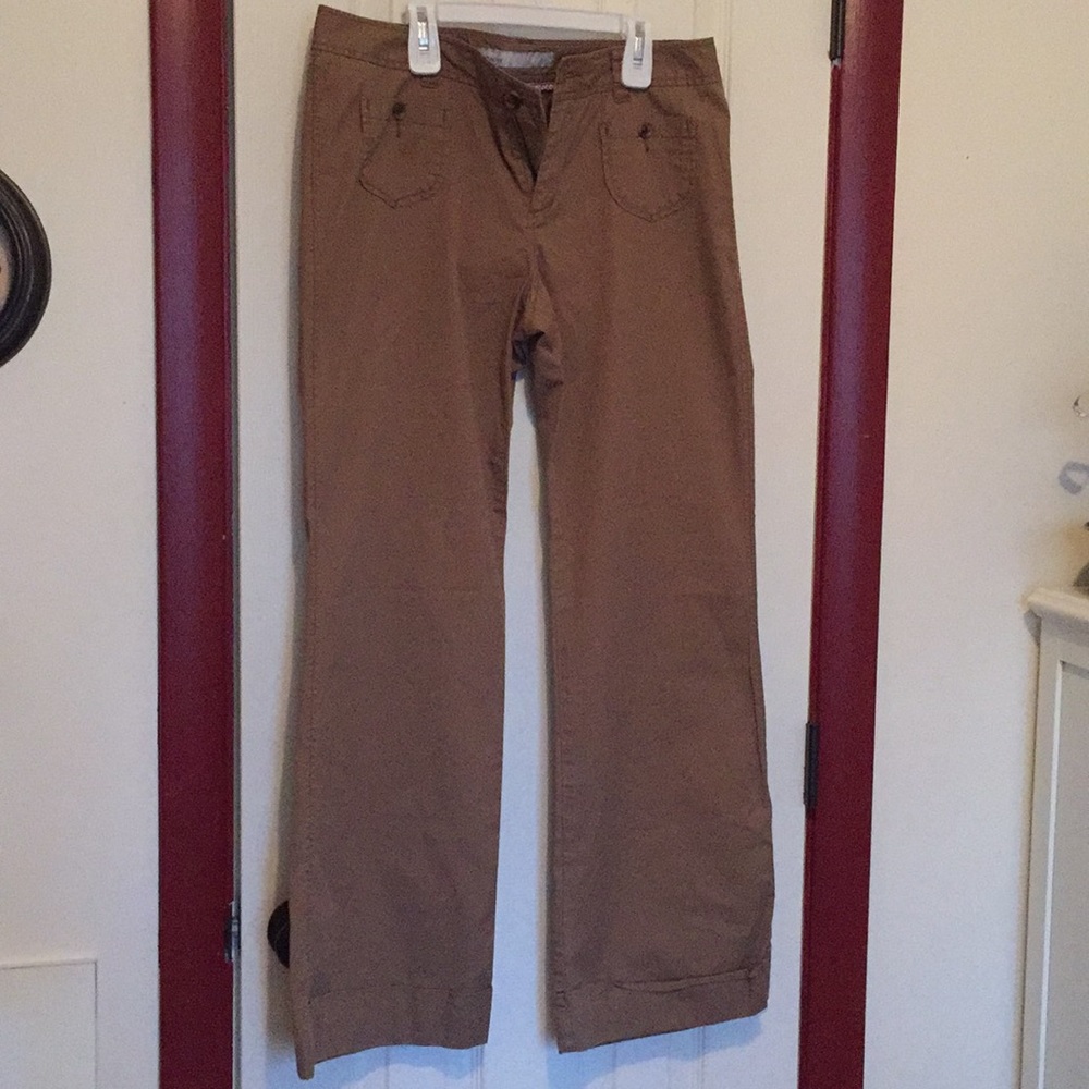 Wide leg trouser pants